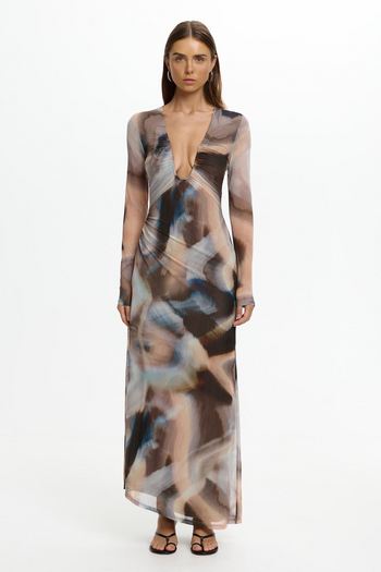 Shelby Maxi Dress - Liquid Stone