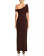 Say Less Ruched Midi Dress - Chocolate