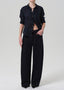 Brynn Linen Drawstring Trouser - True Navy