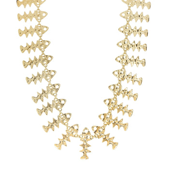 Multi Fish Bib Necklace