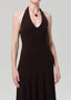 Mila Halter Dress - Chocolate