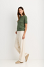 Serafina Cashmere Tshirt - Thyme