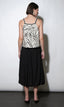 Delilah Bubble Midi Skirt - Black