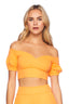 Sweetheart Puff Sleeve Crop Top