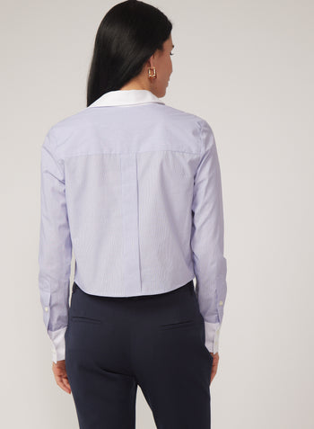 Madilyn Blouse - Blue Striped