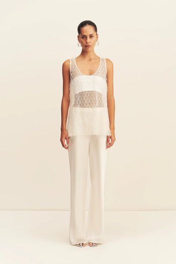 Talitha Scoop Neck Top - Ivory