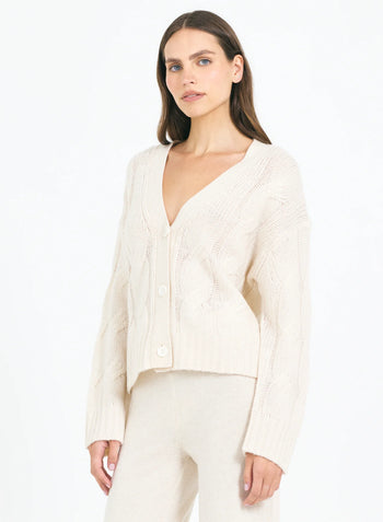 Aster Cashmere Cable Cardigan