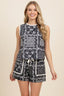 Sleeveless Hankerchief Top - Black