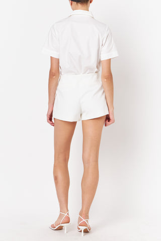 Poplin Short Sleeve Shirt - White