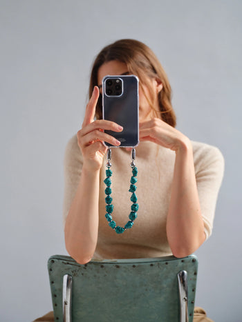 Linked Gemstone Wristlet - Turquoise