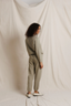 Alexi Speckled Confetti Sweater - Dark Olive