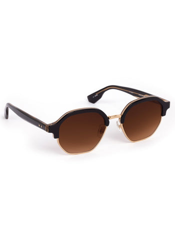 Dakota Revival Sunglasses - Black Tea 18K