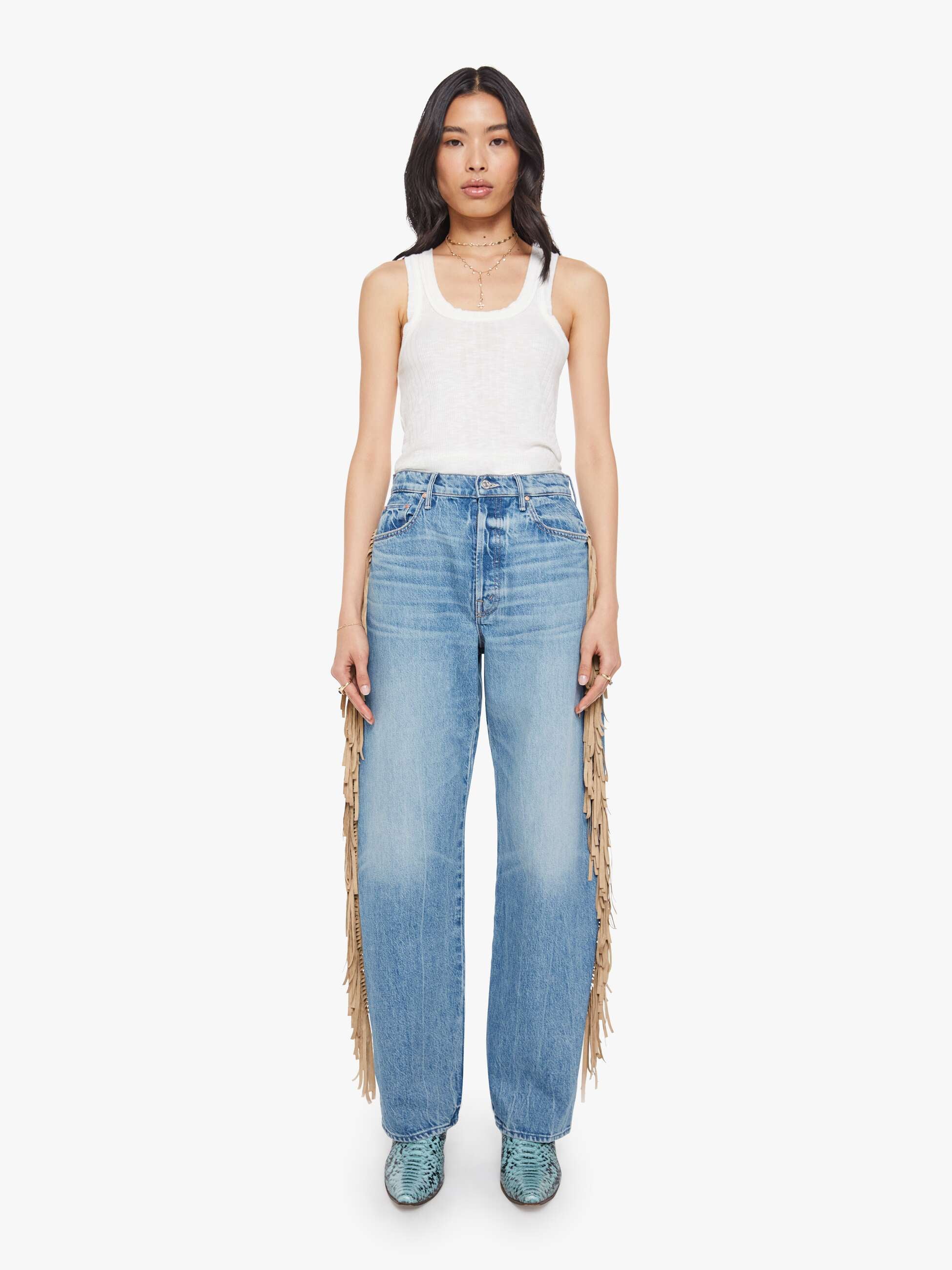 Fringe Half-Pipe Button Sneak – Bay Club
