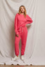 Johnny - French Terry Easy Sweatpant - Pink Bloom