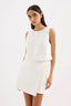 Marli Linen Top - White