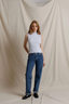 Violet Sweater Rib Top - Heather	Grey