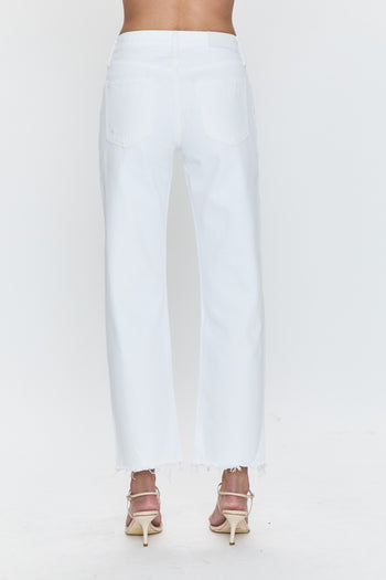 Lexi Mid Rise - Luxe White Vintage