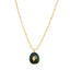 Gold Malachite Necklace