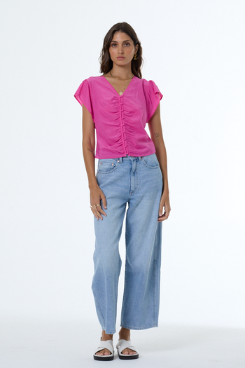 Reyna Top - Electric Fuchsia