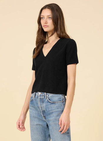Kadri Cashmere Tee - Black