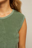 Ellie - Loop Terry Tank - Aloe