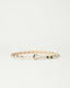 Ames Leather Belt - Bone/Silver