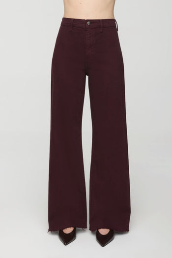 Penny High Rise Wide Leg - Claret