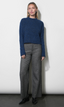 Peyton Fuzzy Sweater - Denim Blue