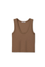 Khara - Rib Scoop Tank - Mocha