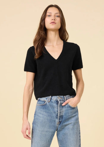 Kadri Cashmere Tee - Black