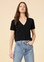 Kadri Cashmere Tee - Black