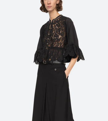 Shanna Lace 3/4 Slv Top