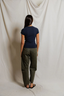 Suri Poorboy Rib Crewneck Cap Sleeve - Navy