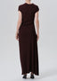 Kira Sculptural Dress - Mahogany