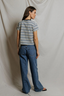 Dawn Supima Cotton Tee - Navy Pacific Stripe