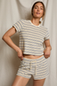 Eve - Stripe Loop Terry Tee