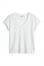 Pearl Japanese Jersey Vneck - White