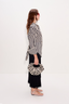 Za Za Knit Fringe Skirt - Black