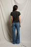Alanis V Neck Tee - Vintage Black