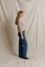 Alanis V Neck T-Shirt - Cloud Gray