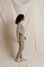 Alexi Speckled Confetti Sweater - Dark Olive