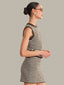 Alessia Teddy Stripe Tank - Shaved Chocolate Combo