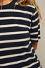 Rhett - Striped Recycled Cotton Dress - Navy