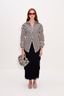 Za Za Knit Fringe Skirt - Black