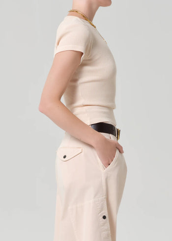 Baby Waffle Tee - Shrimp