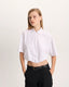 Heavyweight Jersey Cinched Waist Polo - White