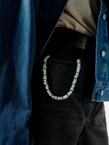 Linked Gemstone Wristlet - Aquamarine