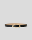 Candice Leather Belt - Black Gold