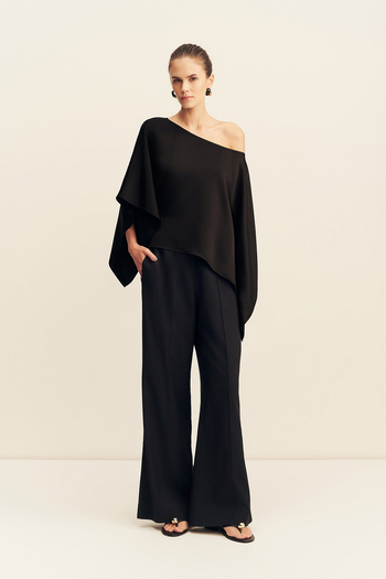 Savanna Draped Top - Black