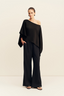 Savanna Draped Top - Black